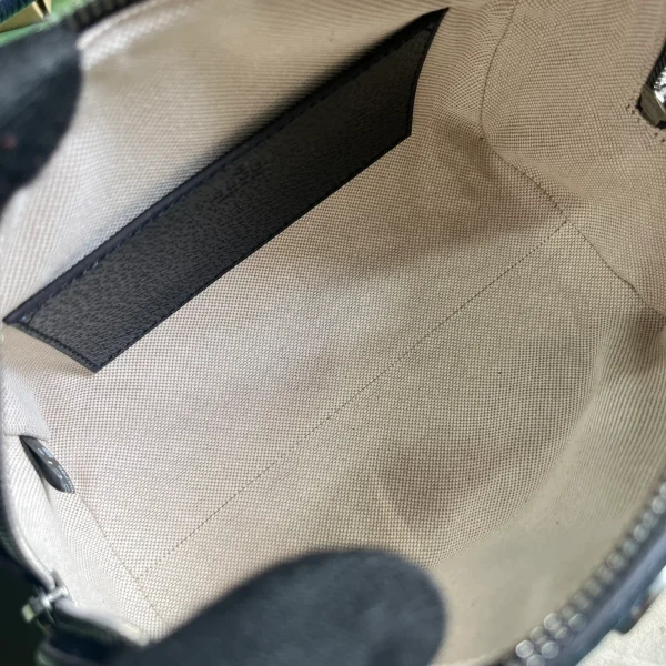 GUCCI GG Supreme迷你米藍帆布手挽包-772053：圖片 8