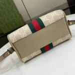 GUCCI Ophidia紅色帆布手提包-781490：圖片 5