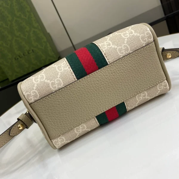 GUCCI Ophidia紅色帆布手提包-781490：圖片 5
