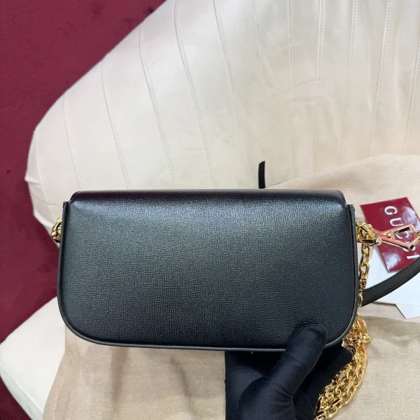 GUCCI Horsebit 1955小號米棕帆布斜揹包-735178：圖片 10