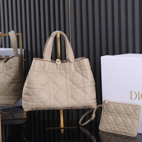 Dior Toujours 象牙色小牛皮托特包中號MM-M2821：圖片 3