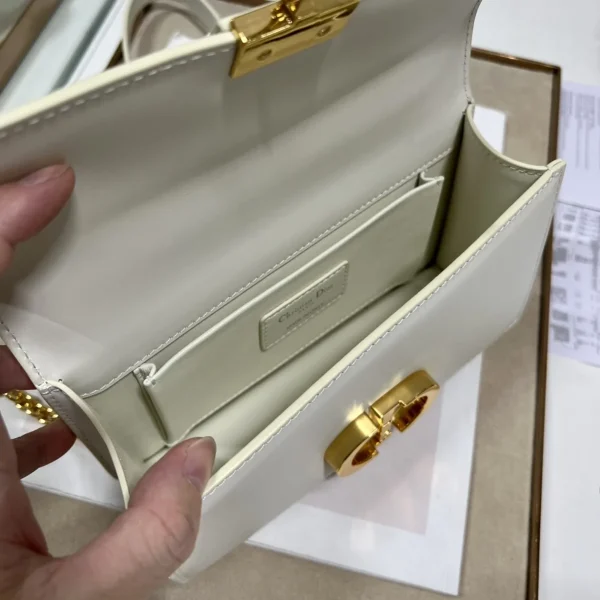 Dior Mont 奶白小牛皮斜挎包小號PM-M9334：圖片 8