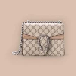 GUCCI Dionysus米棕帆布斜揹包-421970