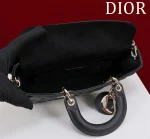 Dior Lady 藍色牛仔布 斜挎包中號MM-M0540：圖片 7