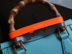 GUCCI Diana粉紅皮革斜背包-702732：圖片 9