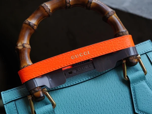 GUCCI Diana粉紅皮革斜背包-702732：圖片 9