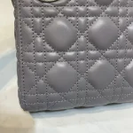 Dior Lady MINI 灰色羊皮斜挎包MINI-M0505：圖片 8