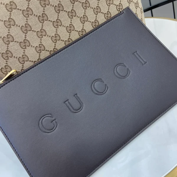 GUCCI Totissima中號黑色帆布托特包-788203：圖片 9