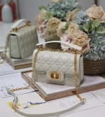 Dior Jolie 奶白小牛皮單肩包小號PM-M9271：圖片 3