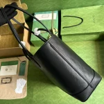 GUCCI Ophidia中黑色皮革手提包-739730：圖片 5