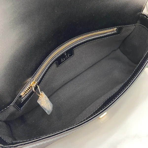 GUCCI Luce黑色帆布肩揹包-786027：圖片 9