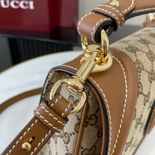 GUCCI Blondie小號紅色皮革手提包-815714：圖片 6