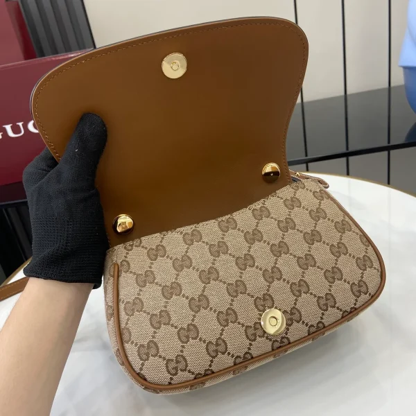 GUCCI Blondie棕滑面肩揹包-815700：圖片 8