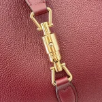 GUCCI Jackie大紅色皮革肩揹包-813650：圖片 7