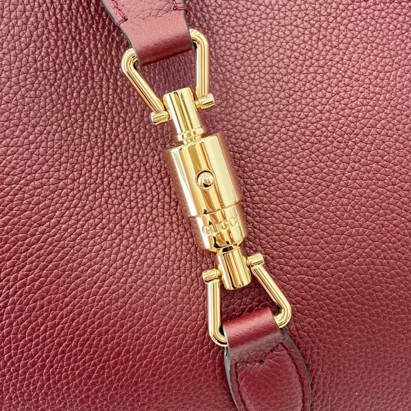 GUCCI Jackie大紅色皮革肩揹包-813650：圖片 7