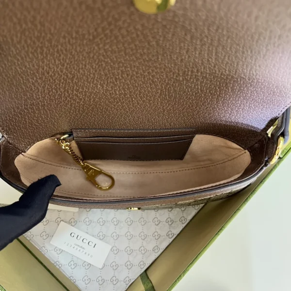 GUCCI Ophidia米棕皮革肩揹包-757309：圖片 10