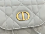 Dior Caro 奶白羊皮雙肩背包中號MM：圖片 9