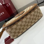 GUCCI Blondie小號紅色皮革手提包-815714：圖片 5