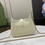 GUCCI Jackie Notte象牙漆皮手提包-782889：圖片 4