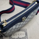 GUCCI Ophidia米白帆布斜背包-735132：圖片 9