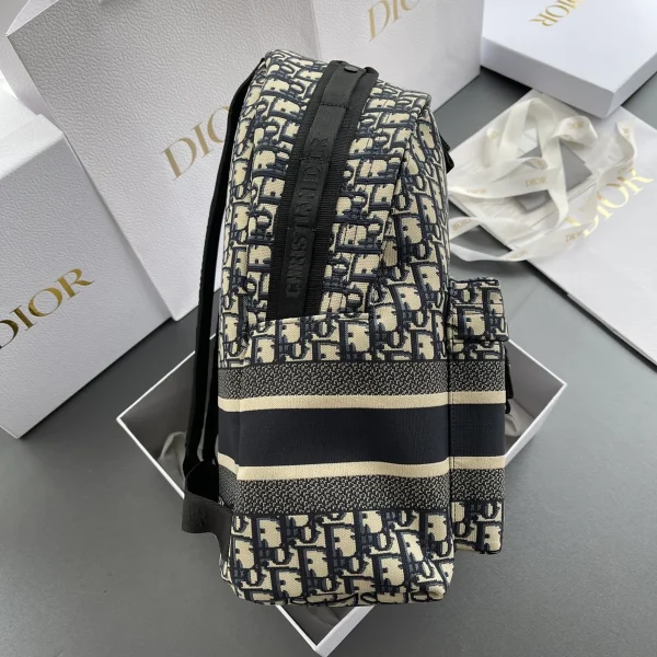 Dior Travel 藍色Dior Oblique雙肩背包-：圖片 3