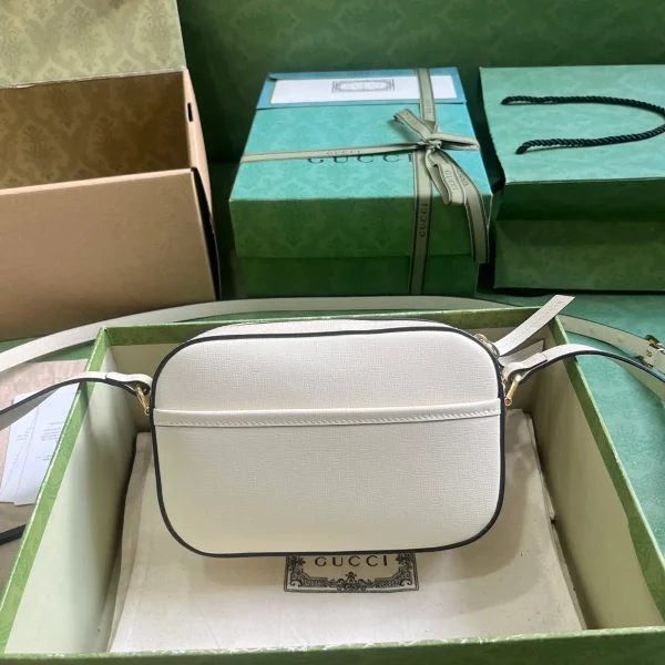 GUCCI Horsebit 1955小號黑色皮革肩揹包-760196：圖片 3