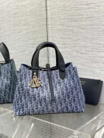 Dior Toujours 藍色丹寧托特包中號MM-M2821：圖片 2