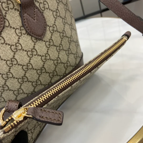 GUCCI Ophidia藍米帆布手挽包-811716：圖片 7