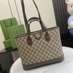 GUCCI Ophidia中號米白帆布手提包-765043：圖片 8