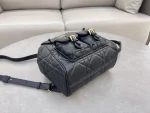 Dior Caro 黑色羊皮背包中號MM-M6301：圖片 5
