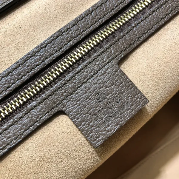 GUCCI Ophidia中號藍米帆布托特包-631685：圖片 10