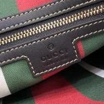 GUCCI GG Emblem大號米棕帆布肩揹包-815217：圖片 10