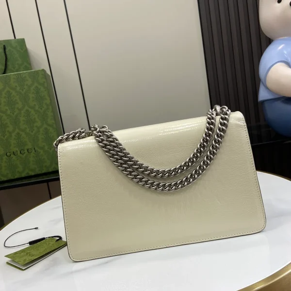 GUCCI Dionysus小號黑色漆皮肩揹包-795005：圖片 4