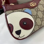 GUCCI GG Monogram紅棕貓頭鷹斜背包-818763：圖片 9