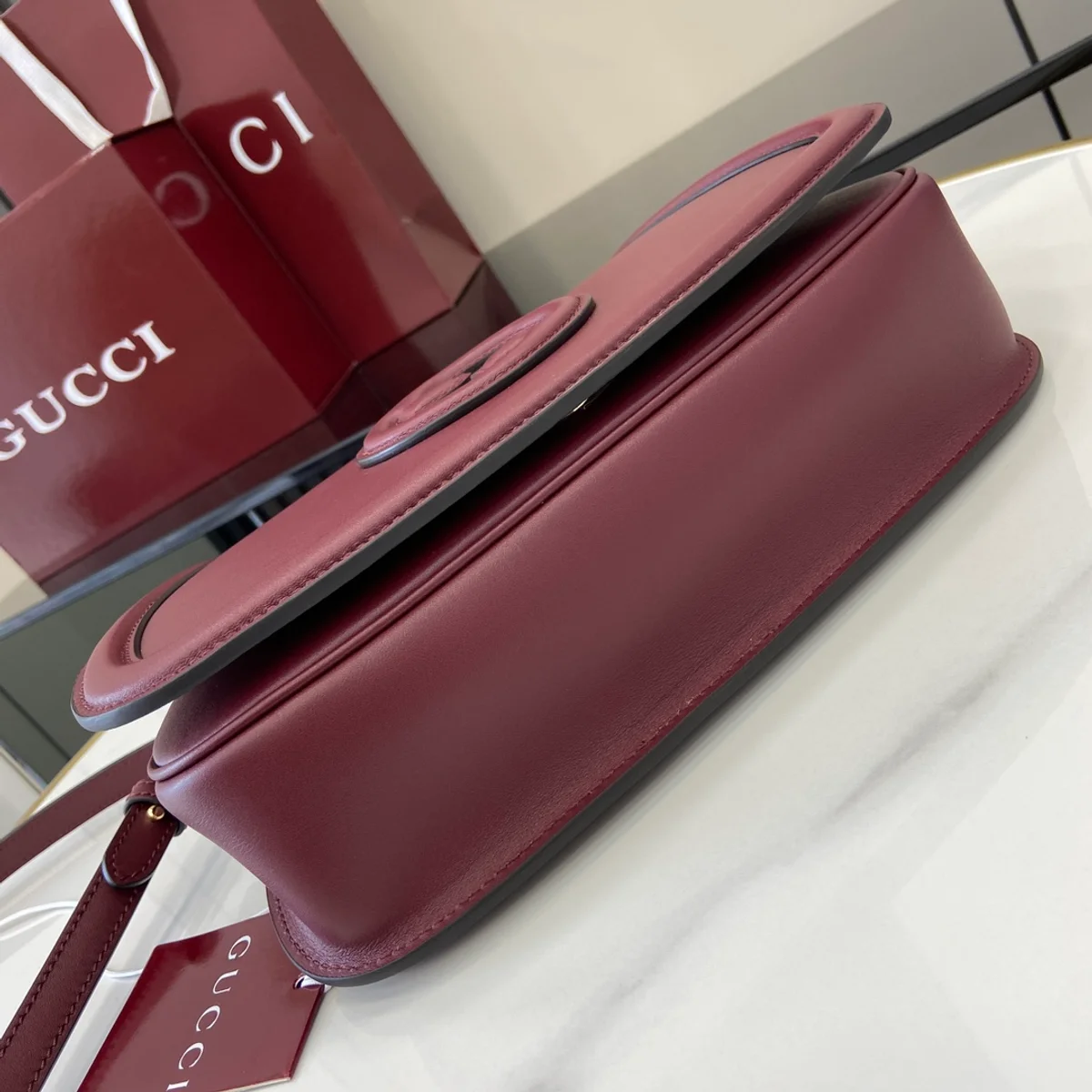 GUCCI Blondie小號黑色皮革手挽包-815714 5 GUCCI Blondie小號黑色皮革手挽包-815714