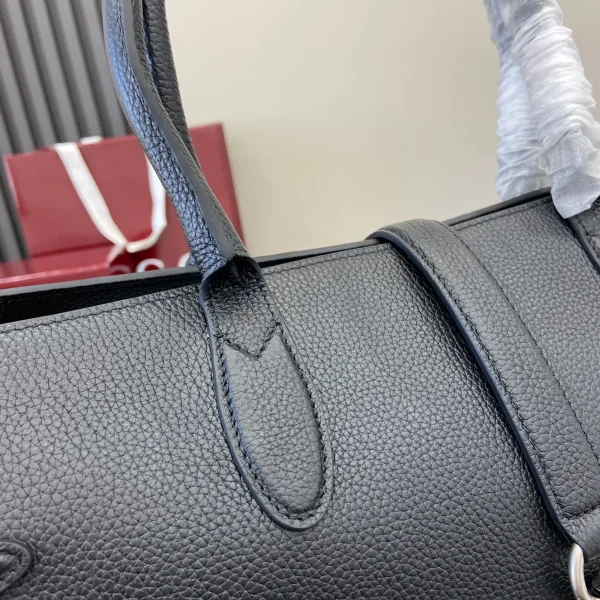 GUCCI Soft Leather手袋灰柔皮革手提包-796761：圖片 9