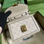 GUCCI Love Parade米棕帆布肩揹包-696180：圖片 8