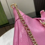 GUCCI Jackie Notte迷你紅漆皮斜揹包-782889：圖片 8