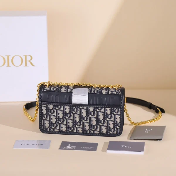 Dior 30 Montaigne 藍色單肩包小號PM-Monta：圖片 13