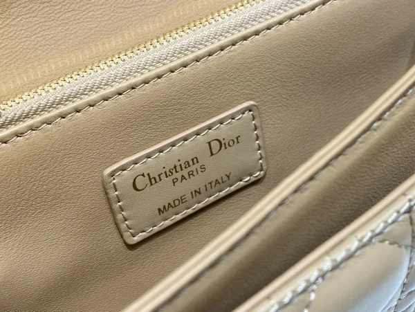 Dior Top 餅乾褐色羊皮斜挎包小號PM-M0997：圖片 10
