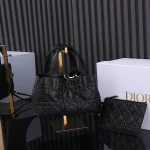 Dior Toujours 黑色小牛皮手提包小號PM-M2822：圖片 3