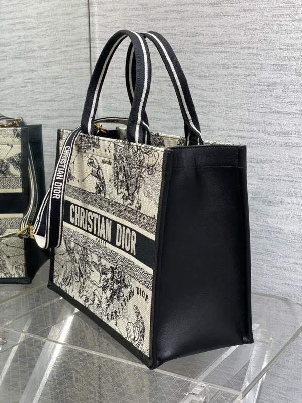Dior Book 奶白色托特包中號MM-M1296：圖片 7