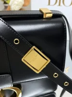 Dior 30 Montaigne 黑色小牛皮斜挎包中號MM-M9203：圖片 8