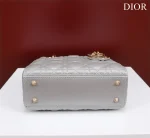 Dior Lady 雲灰羊皮斜挎包小號PM-M0538：圖片 4
