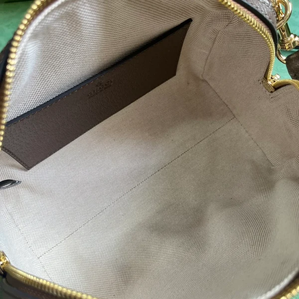GUCCI Gucci Lido米白皮革斜揹包-772053：圖片 9