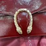 GUCCI Dionysus小號淺灰漆皮肩揹包-795005：圖片 5