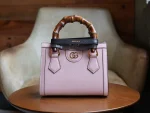 GUCCI Diana迷你白色皮革手挽包-702732：圖片 3