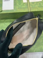 GUCCI Horsebit 1955小號米棕帆布肩揹包-760196：圖片 8