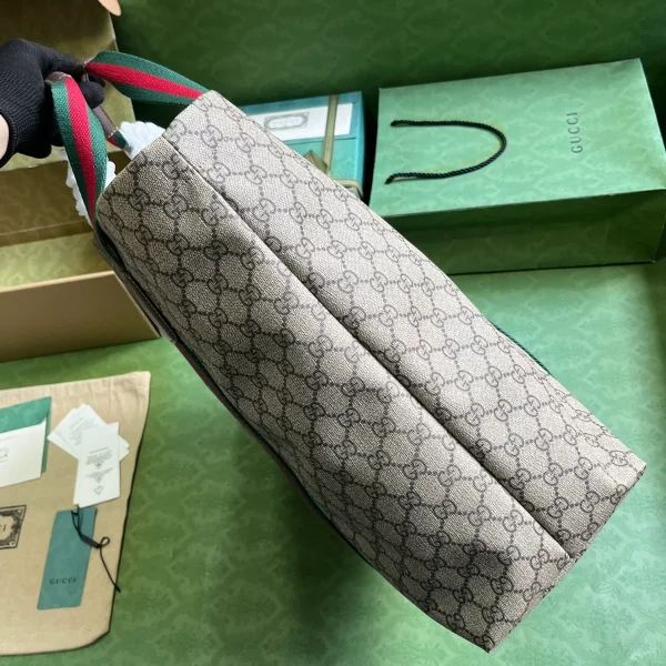 GUCCI GUCCI Lido中號米棕帆布托特包-763287：圖片 5