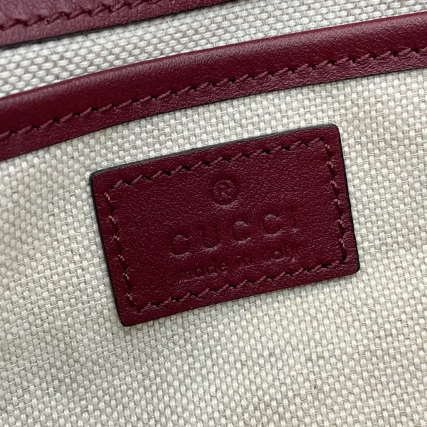 GUCCI Horsebit 1955小號紅米手提包-815206：圖片 9